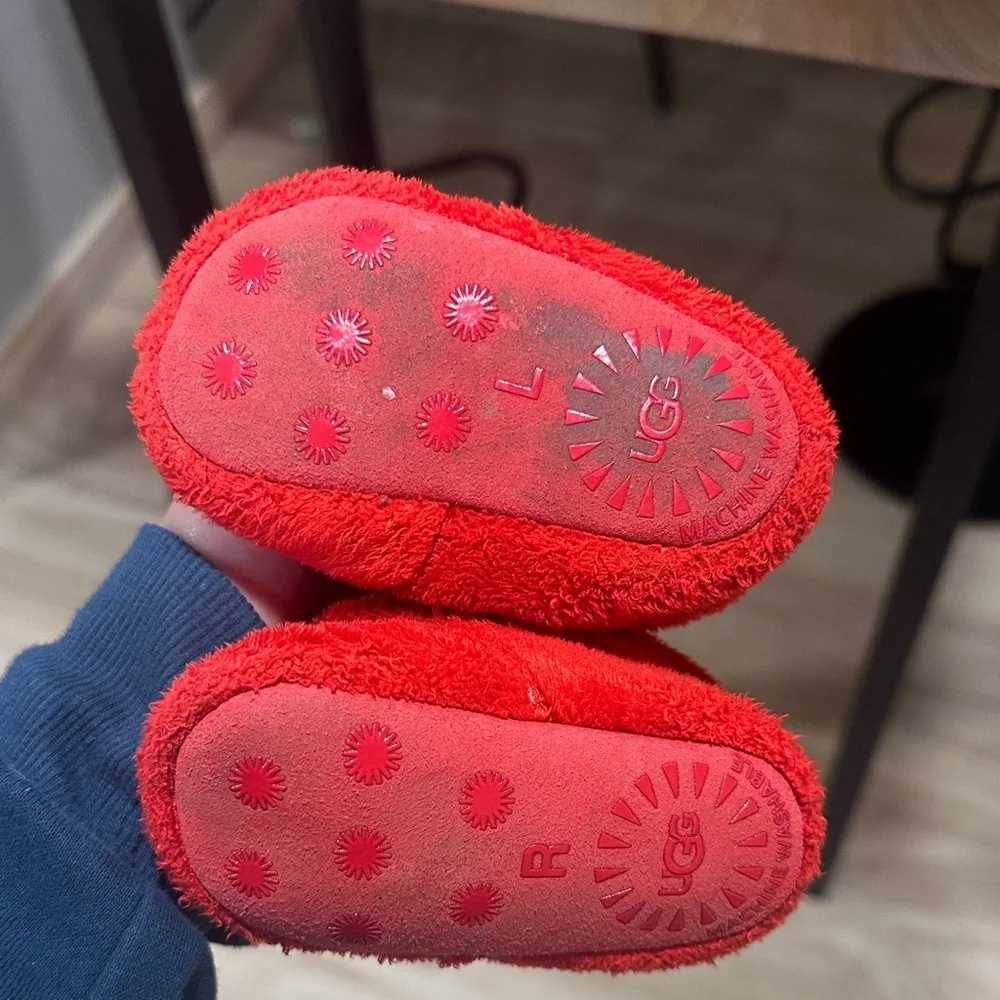 UGG Kids Red Slippers